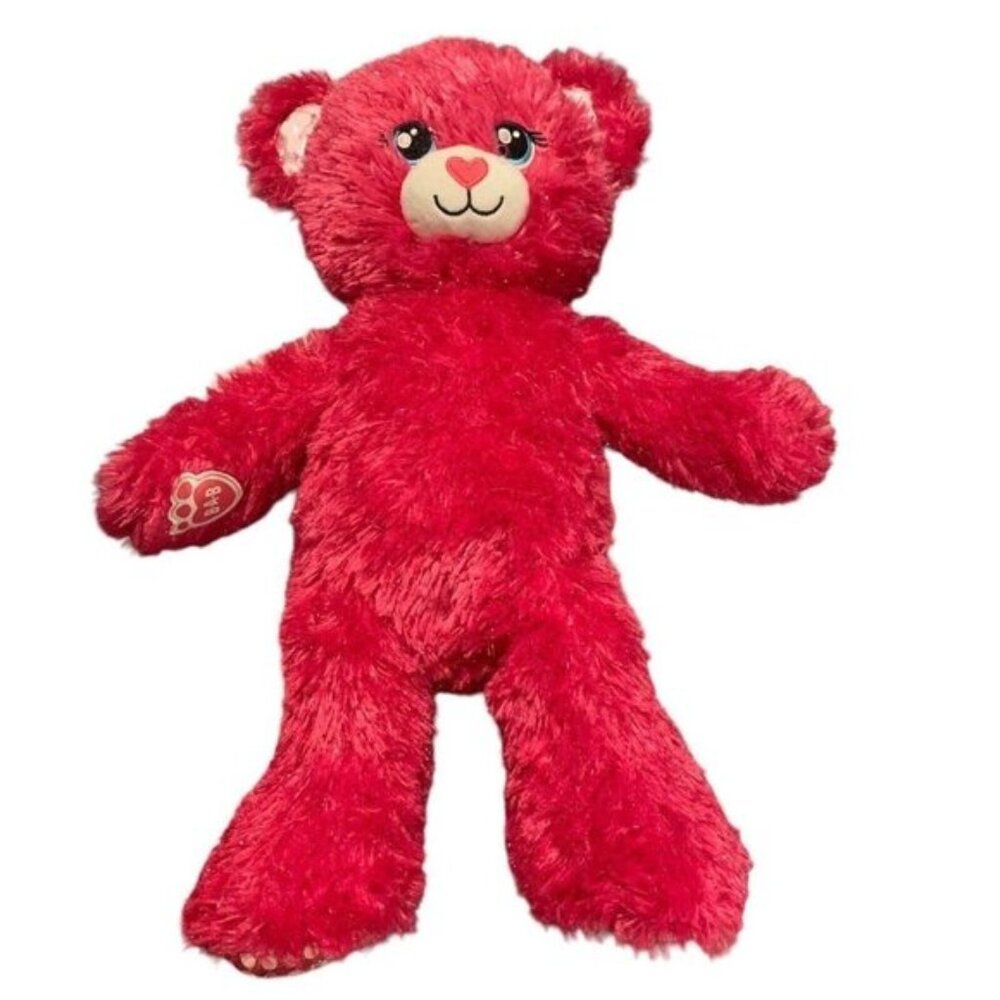 Pink Barbie Build a Bear 16inchPlush Sparkle Glitter Stuffed Animal Toy BAB 2018